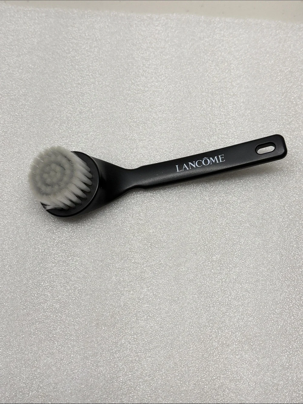 Lancome Black Facial Cleansing Brush with White Bristles. NEW